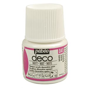 Farba Pebeo Deco Matowa 45ml, Biała/41 White